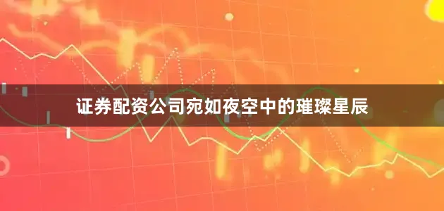 证券配资公司宛如夜空中的璀璨星辰